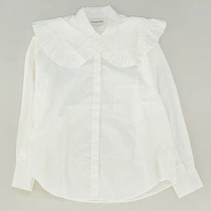 NWOT Shushu/Tong Large-Collared Feminine Button-Down White Shirt